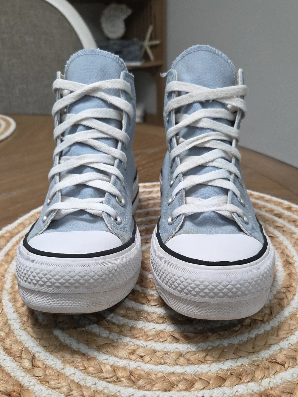 Converse All Star Lift Platform Hightop In Cloudy Blue, Size 8 - Picture 3 of 11